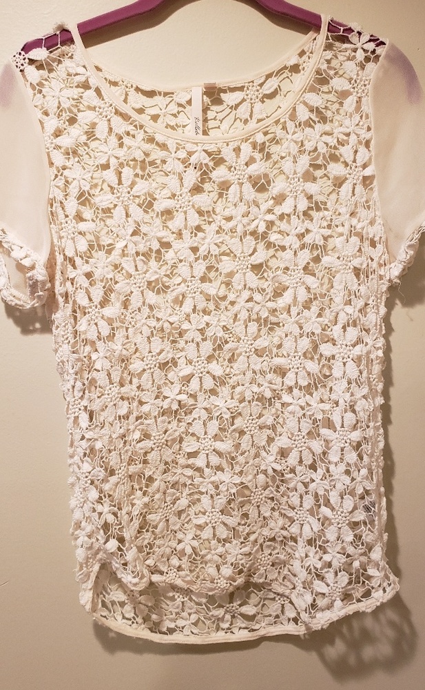 Ivory floral top